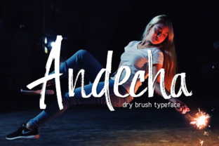 Andecha: A Hand Brushed Font for Creative Branding