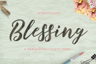 Blessing Font: Modern Organic Script for Business Branding