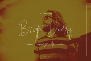 Discover Bright Daddy: A Thin and Elegant Script Font