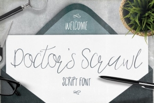 Doctor s Scrawl Font for Handmade Labels and Packaging