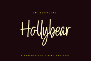 Enhance Your Campaigns with Hollybear Script Handwritten Font