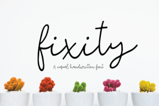 Fixity: A Handwritten Script Font for Elegant Branding