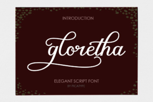 Gloretha Font: Modern Calligraphy for Handmade Labels
