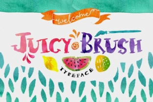 Juicy Brush Font for High-Impact Campaign Visuals