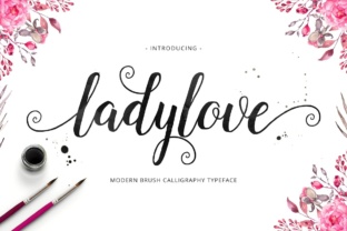 Lady Love Font: Vintage Calligraphy for Editorial Design