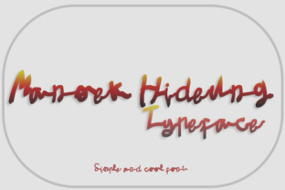 Manoek Hideung: A Script Handwritten Font for Elegant Branding