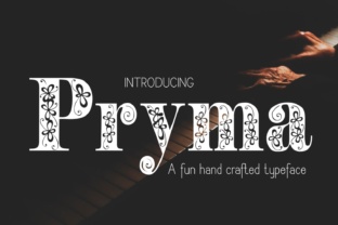 Pryma Font: Floral Elegance for Design Projects