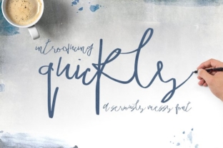 Quickly Font: Handcrafted Script for Digital Branding