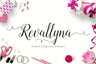 Revallyna Font: Modern Calligraphy for Handmade Products