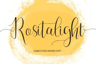 Rositalight Font: Elegant Script for Handmade Designs