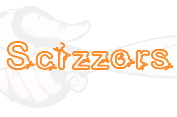 Scizzors: A Fun and Rounded Decorative Font for Editorial Design