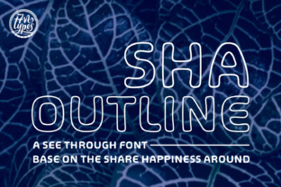 SHA Outline Font for Friendly Small Business Branding