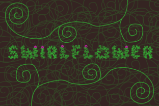 Swirlflower Font for Handmade Labels and Decor