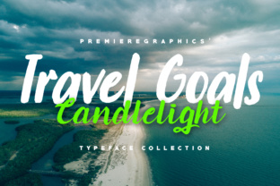 Travel Goals Candlelight Font Review for Brand Identity