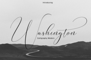 Washington Font for Handmade Labels and Elegant Designs